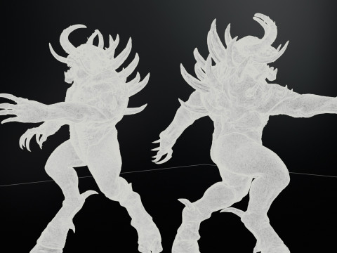 DemonBoss5 High Poly for 3d Print 3D 打印模型