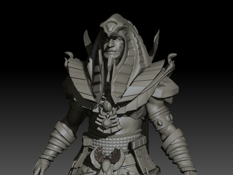 Pharaoh High Poly for 3d Print 3D-printmodel
