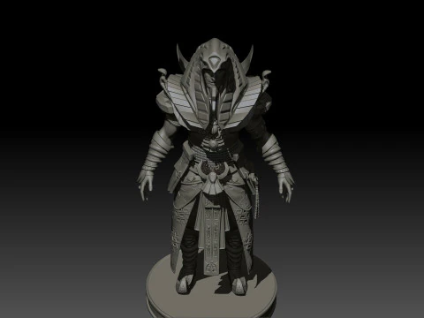 Pharaoh High Poly for 3d Print 3D Print Model