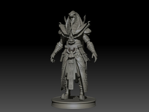 Pharaoh High Poly for 3d Print 3D-printmodel