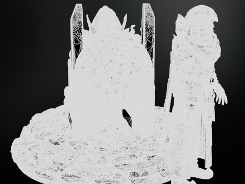 Pharaoh High Poly for 3d Print 3D-printmodel
