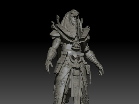 Pharaoh High Poly for 3d Print 3D-printmodel