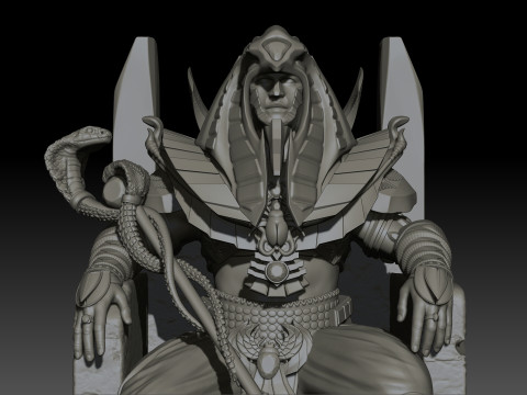Pharaoh High Poly for 3d Print 3D-printmodel