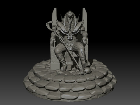 Pharaoh High Poly for 3d Print 3D-printmodel