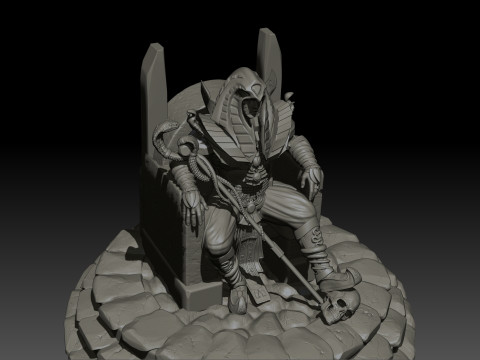 Pharaoh High Poly for 3d Print 3D-printmodel