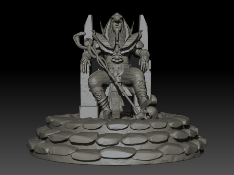 Pharaoh High Poly for 3d Print 3D-printmodel