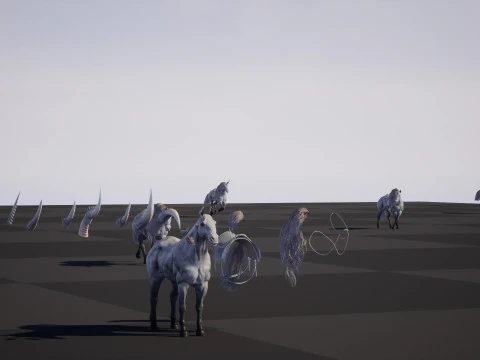 White Unicorn 3D Model