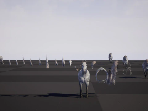 White Unicorn 3D Model