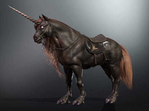 Dark Unicorn 3D Model