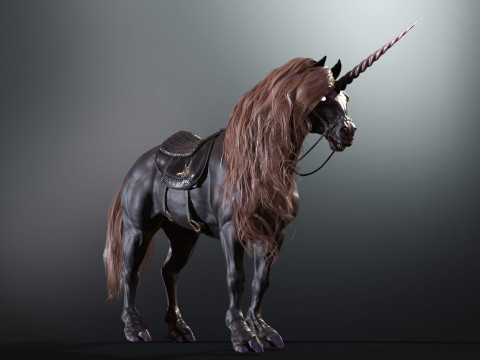 Dark Unicorn 3D Model