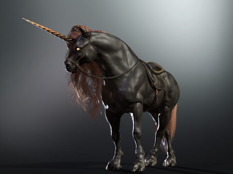 Dark Unicorn 3D Model