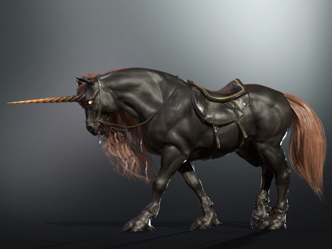 Dark Unicorn 3D Model