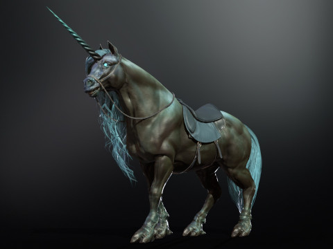 Dark Unicorn 3D Model