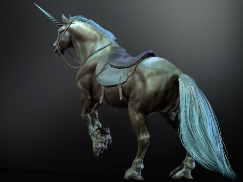 Dark Unicorn 3D Model