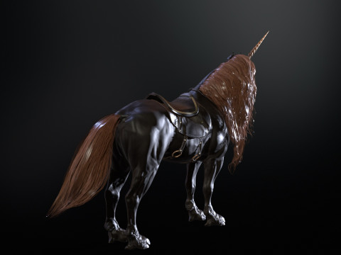 Dark Unicorn 3D Model