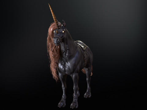 Dark Unicorn 3D Model