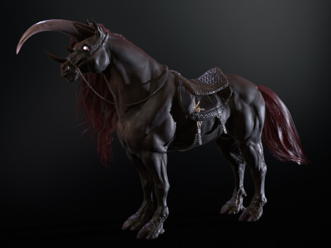 Dark Unicorn 3D Model