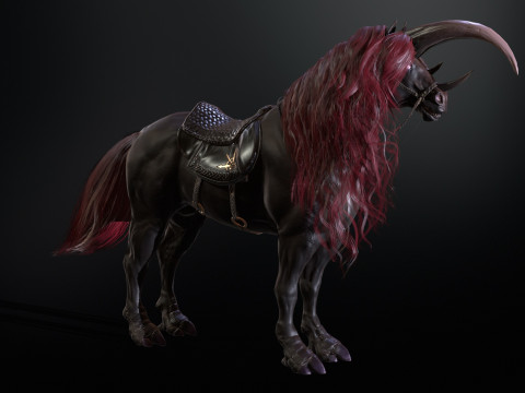 Dark Unicorn 3D Model