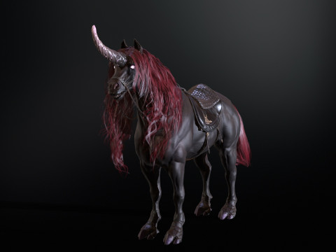 Dark Unicorn 3D Model