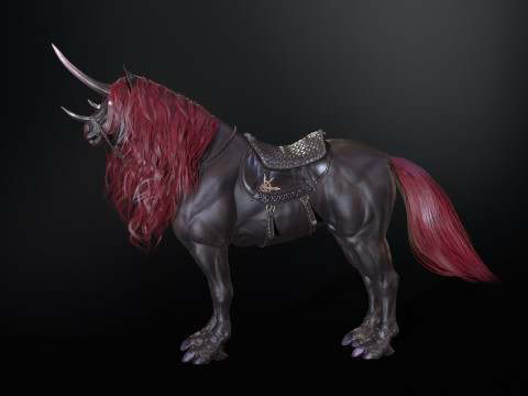 Dark Unicorn 3D Model