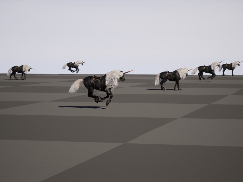 Dark Unicorn 3D Model