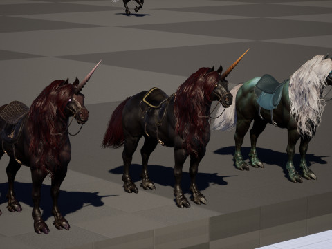Dark Unicorn 3D Model