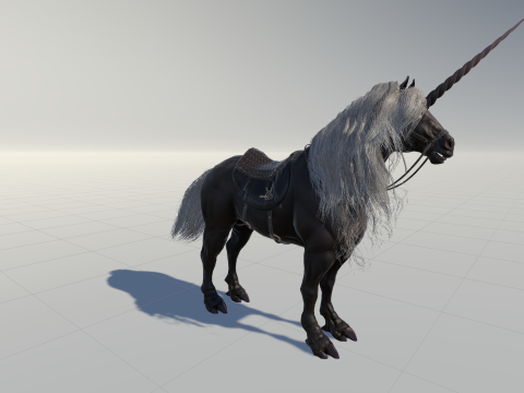Dark Unicorn 3D Model