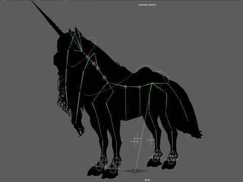 Dark Unicorn 3D Model