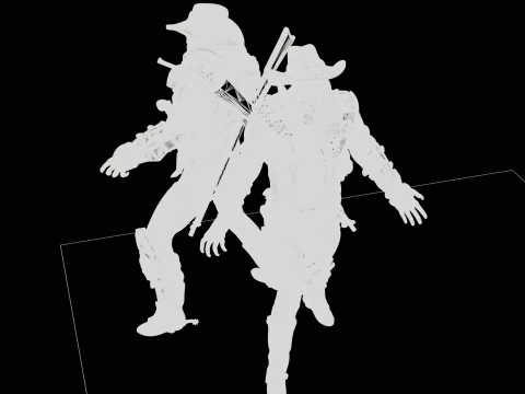 Hell Sheriff High Poly for 3d Print 3D Print Model