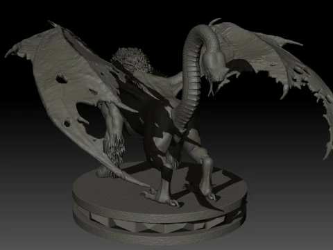 Chimera High Poly for 3d Print 3D Print Model
