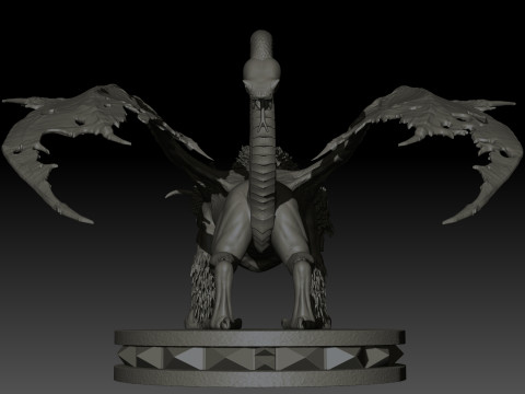 Chimera High Poly for 3d Print 3D Print Model
