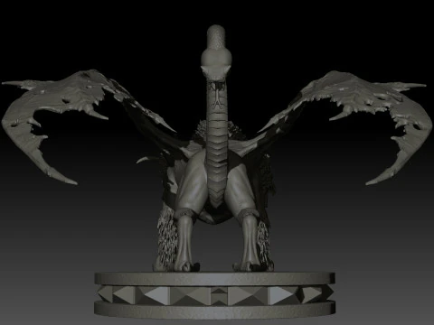 Chimera High Poly for 3d Print 3D Print Model