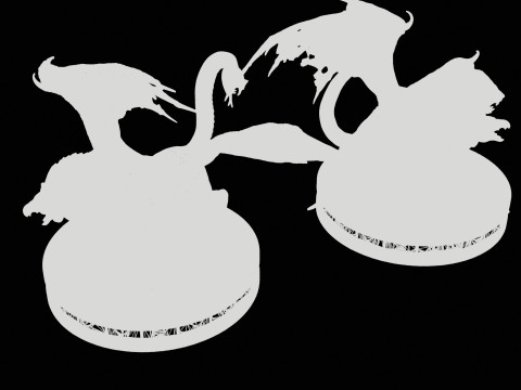 Chimera High Poly for 3d Print 3D Print Model