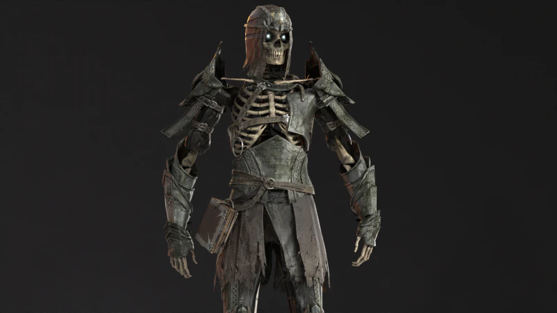 Skeleton 7 3D Model .c4d .max .obj .3ds .fbx .stl .blend 