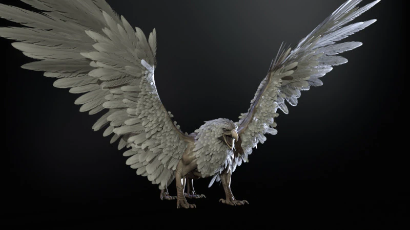 Gryfon Model 3D .c4d .max .obj .3ds .fbx .stl .blend 