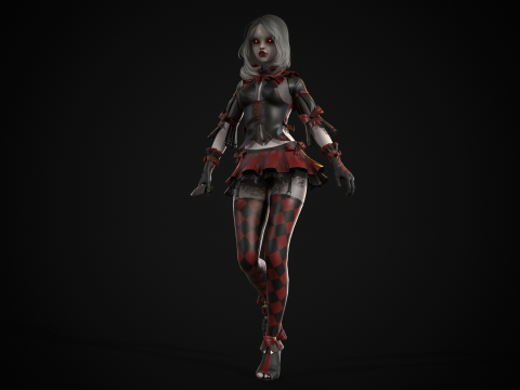 Scary Little Girl 3D Model