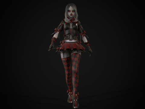 Scary Little Girl 3D Model