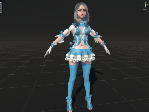 Scary Little Girl 3D Model