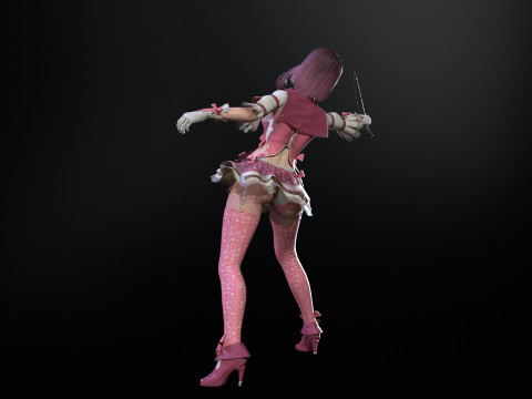 Scary Little Girl 3D Model