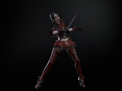 Scary Little Girl 3D Model