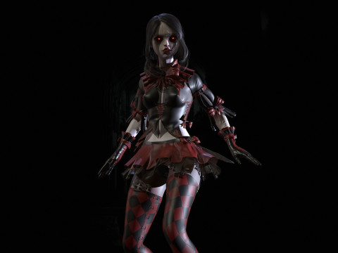 Scary Little Girl 3D Model