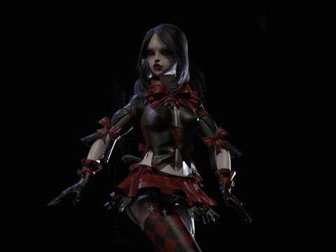 Scary Little Girl 3D Model