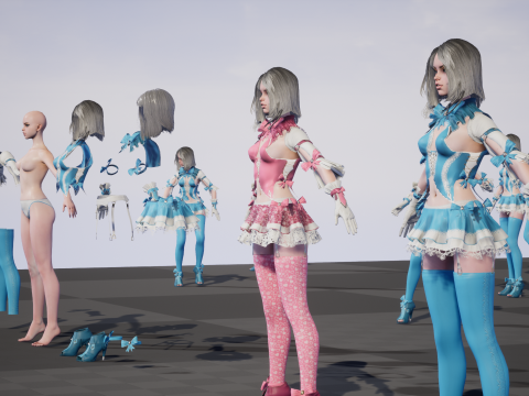 Scary Little Girl 3D Model