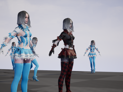 Scary Little Girl 3D Model