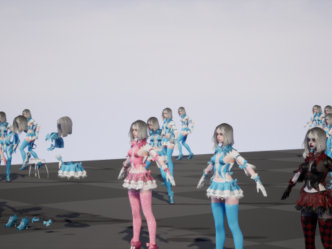 Scary Little Girl 3D Model
