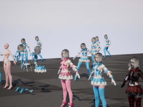 Scary Little Girl 3D Model