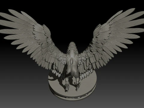 Griffon High Poly for 3d Print 3D Print Model