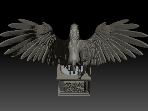 Griffon High Poly for 3d Print Modello di stampa 3D