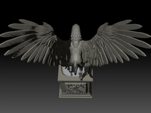 Griffon High Poly for 3d Print 3D Print Model