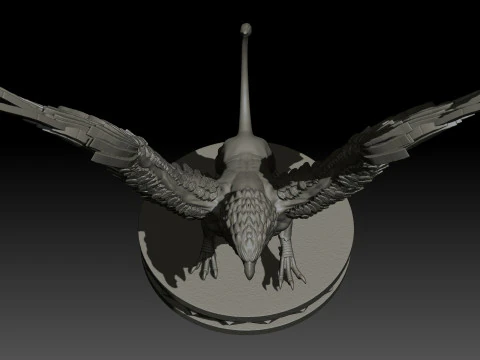 Griffon High Poly for 3d Print 3D Print Model